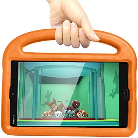 LVSHANG Tablet Kılıf için Huawei M3 / M5 Lite 8.4 inç Silikon Kılıf Çocuklar için, Çocuklar için Darbeye Hafif Dropproof Standı