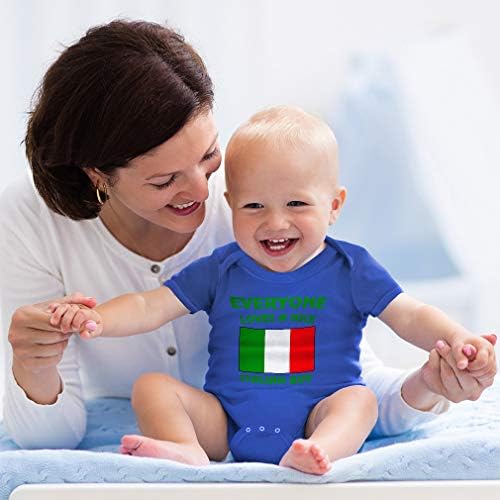 Özel Erkek ve Kız Bebek Bodysuit Herkes Güzel Bir İtalyan Çocuk İtalya Giysileri Seviyor