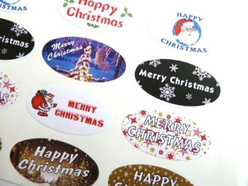 Minilabel Noel Kendinden Yapışkanlı Hediye Mühürleri, Etiketler, Toplam 40 Çıkartma