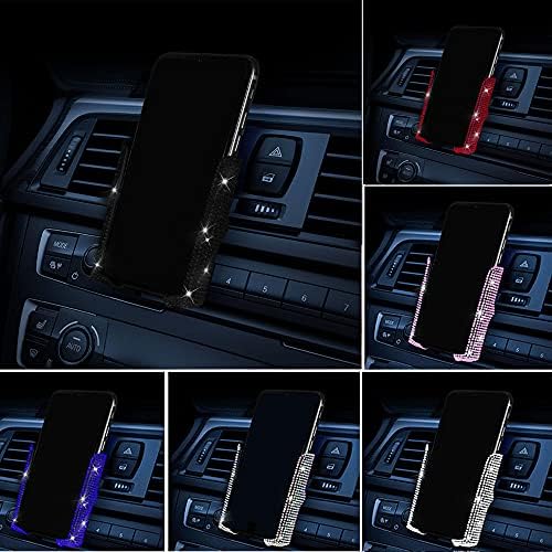 Bling Araç Telefonu Tutucu, SUNCARACCL 360 Derece Ayarlanabilir Kristal Oto Araç Montaj Telefon Tutucu için Dashboard, cam ve