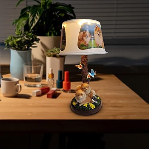 Sevimli hayvan Noel masa lambası USB reçine gece lambası masa masa lambası yatak odası İçin zarif yaratıcı hediye