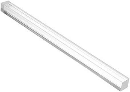 KFıdFran Akrilik Kare Çubuk, 0,6 x 0,6 x 10 inç Şeffaf, Katı Plxı Cam Plastik Lucite PMMA Çubuk Çubuğu (Akrilik-Quadratstab,