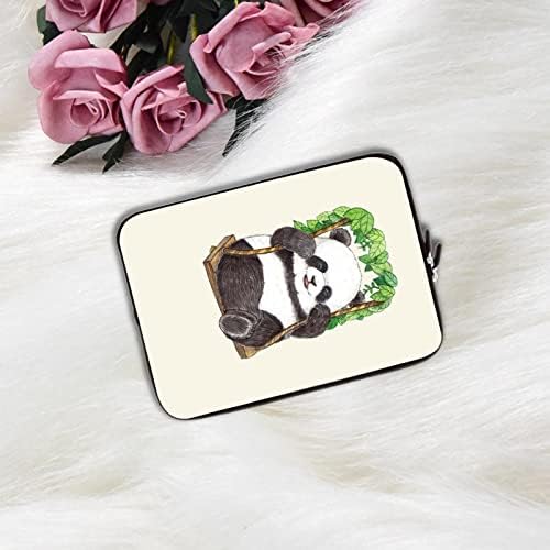 10 inç Masa Çanta Kapak Kılıfları ile uyumlu TPU Güvenlik Kişiselleştirilmiş Tasarım Panda bir Salıncak Üzerinde