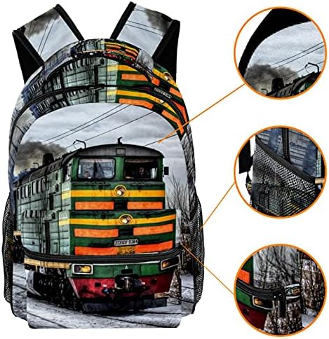 Okul sırt çantası kar tren hafif su geçirmez rahat çanta çocuklar için 11. 5x8x16 inç
