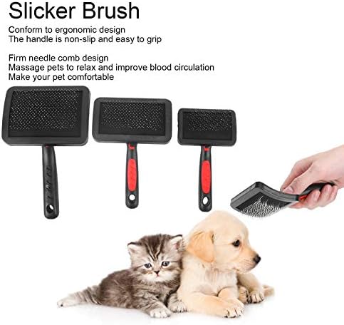 LZKW Kedi Köpek Fırçası, Evcil Hayvan için Saç Taramak için Çevre Dostu Kedi Slicker Fırçasını Geliştirin