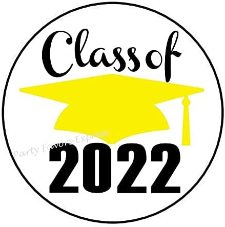 48 Sınıf 2022 Sarı Mezuniyet Zarf Mühürler Etiketler Etiketler 1.2 Yuvarlak