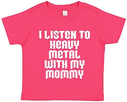 Ben dinlemek Ağır Metal ile Benim Anne Bebek Bodysuit Tek Parça veya Toddler Gömlek Müzik Giyim