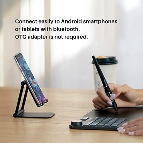 HUİON Inspiroy Keydial KD200 Bluetooth 5.0-Kablosuz Grafik çizim tableti ile Klavye Dial 5 Özelleştirilmiş Express Tuşları Pil-Ücretsiz