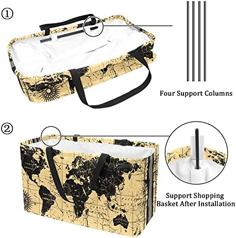 Bakkal Torbaları Soyut Doodle Sanat alışveriş Sepeti Kullanımlık alışveriş torbaları Baskı Depolama Sepeti Su Geçirmez saklama