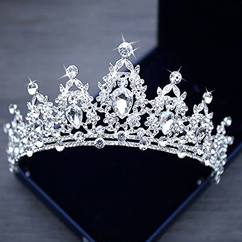 Kamirola-Kraliçe Taç ve Tiara Prenses Taç Kadınlar ve Kızlar için Kristal Bantlar için Gelin, prenses Düğün ve Parti için (Şerit)