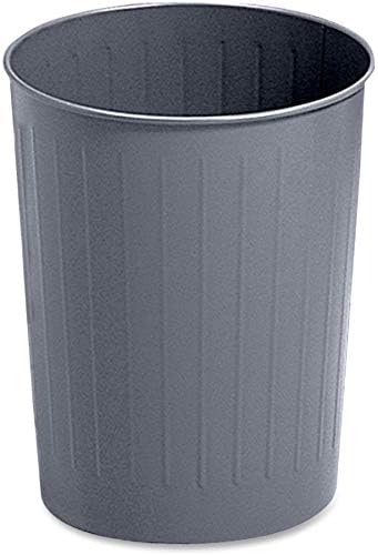 Safco Ürünleri 9604CH Yuvarlak Çöp Kovası, 23 1/2-Quart, Kömür