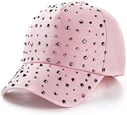 U-GARDIROP Rhinestone beyzbol şapkası Kadınlar için, Parlak Bling Sequins Rahat Spor Kap, ayarlanabilir Nefes Şapka
