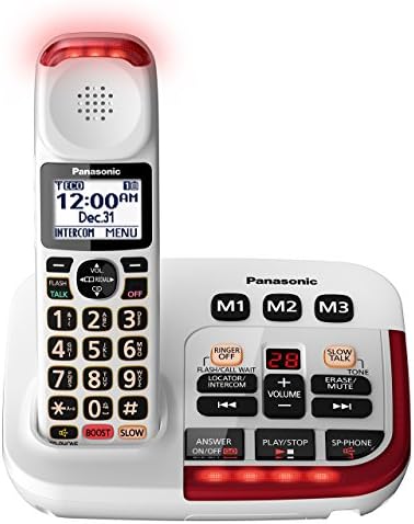 Panasonic KX-TGM420W Dijital Telesekreterli Güçlendirilmiş Telsiz Telefon, 1 Ahize, Beyaz (Yenilenmiş)