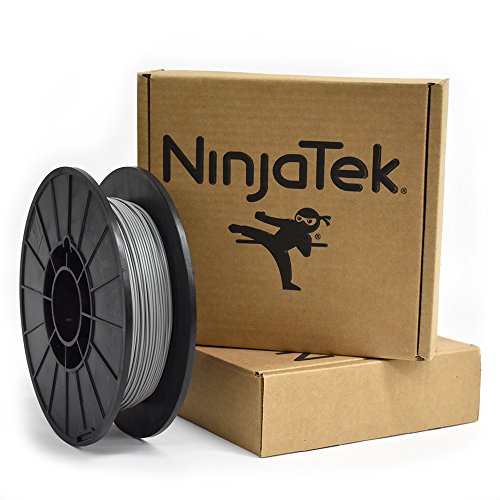 NınjaTek - 3DNF1417505 3DNF14117505 NınjaFlex TPU Filament, 1,75 mm, TPE.5kg, Çelik (Gri) (1'li Paket)