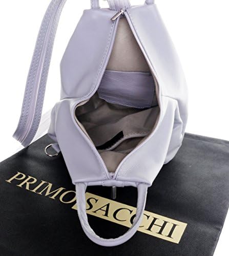 Primo Sacchi italyan yumuşak açık bej ve Tan deri üst kolu omuz çantası sırt çantası sırt çantası çanta