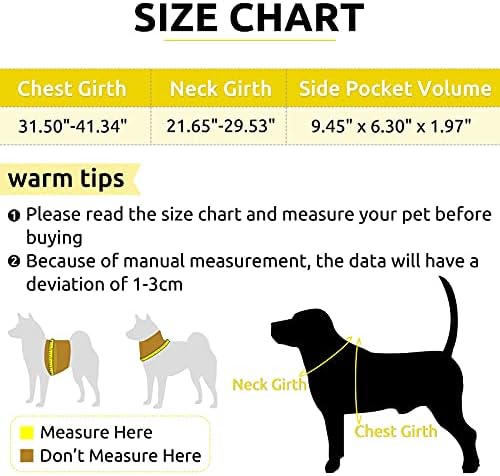 MAZORT Köpek Heybe, Nefes PVC Hound Seyahat Kamp Yürüyüş Sırt Çantası Sırt Çantası, Orta Büyük Köpekler için 2 Geniş Yan Cepler