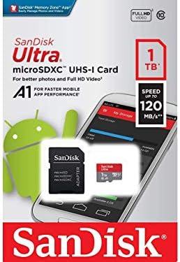 Ultra 1 TB microSDXC Sony H8216 Artı SanFlash ve SanDisk tarafından Doğrulanmış için Çalışır (A1/C10/U1/8 k/120MBs)