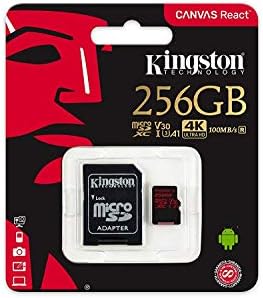 Profesyonel microSDXC 256GB, SanFlash ve Kingston tarafından Özel olarak Doğrulanmış Samsung Galaxy M10Card için çalışır. (80